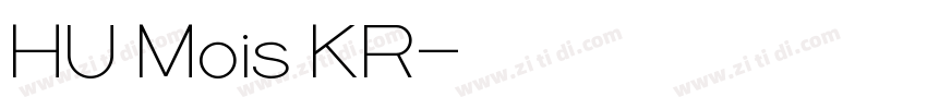 HU Mois KR字体转换